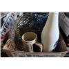 Image 2 : SAKE SET GLASS VASE DISH ETC