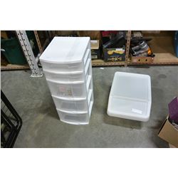 5 DRAWER STERILITE ORGANIZER AND BIN