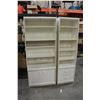 Image 1 : TWO WHITE BOOKSHELVES