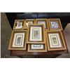 Image 1 : LOT OF 8 SMALL HAND TOOLED SHADOW BOX PICTURES