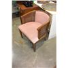 Image 2 : VINTAGE PARLOUR CHAIR WITH WICKER SIDING
