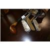 Image 2 : VINTAGE GOLF CLUBS AND WOODEN TEES