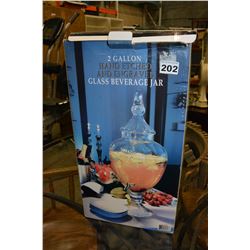 2 GALLON GLASS BEVERIDGE DISPENSER