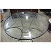 Image 2 : ROUND METAL AND GLASSTOP DINING TABLE