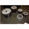 Image 3 : CORONET DRUMSET WITH CASE OF CYMBOLS AND STANDS