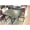 Image 1 : BLACK DROPLEAF DINING TABLE WITH 2 CHARIS
