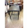 Image 2 : BLACK DROPLEAF DINING TABLE WITH 2 CHARIS