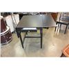 Image 3 : BLACK DROPLEAF DINING TABLE WITH 2 CHARIS