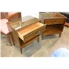 Image 2 : PAIR OF WALNUT NIGHTSTANDS