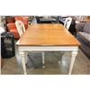 Image 3 : MODERN CARVED COMTEMPORARY DINING TABLE WITH LEAF AND FOUR CHAIRS