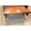 Image 1 : LEATHER TOP DROPLEAF DUNCAN PHYFFE COFFEE TABLE