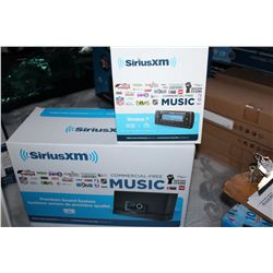 NEW OVERSTOCK SERIUS STRATUS 7 SATELLITE RADIO AND CAR SET AND PREMIUM SOUND SYSTEM