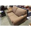 Image 2 : NEW HOME ELEGANCE MODDERN BROWN FABRIC PILLOW BACK LOVESEAT RETAIL $899