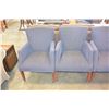 Image 2 : SET OF FOUR UPOLSTERED ARMCHAIRS