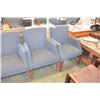 Image 3 : SET OF FOUR UPOLSTERED ARMCHAIRS