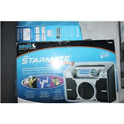 NEW OVERSTOCK STARMATE REPLAY SATELLITE RADIO BOOMBOX AND STARMATE REPLAY ALL IN ONE BOX
