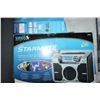 Image 1 : NEW OVERSTOCK STARMATE REPLAY SATELLITE RADIO BOOMBOX AND STARMATE REPLAY ALL IN ONE BOX