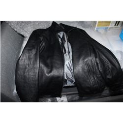 BLACK LEATHER COLLEZIONE JACKET