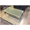 Image 1 : GLASS TOP METAL COFFEE TABLE