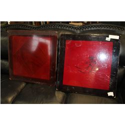 TWO FOLDING EASTERN TABLES