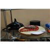 Image 1 : BLACK FIRST NATIONS LIDDED BOX AND DRUM AND WHALE DISH ROUND DISH TRAY AND BEADS