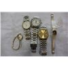 Image 1 : THREE MENS ESTATE WATCHES AND TWO LADIES WATCHES