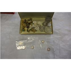 LOT OF COINS ZODIACK SIGNS WEDGWOOD CUFFLINKS AND OTHER CUFFLINKS