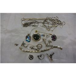 LOT OF STERLING JEWELLRY