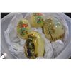 Image 1 : FOUR HAND PAINTED VINTAGE EGG SHELLS