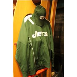 JETS SWEATER AND HAT