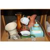 Image 1 : SHELF LOT OF POTTERY AND CERAMIC WATER JUGS