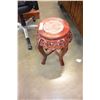 Image 2 : TWO FOOT MARBLE INSERT PLANTSTAND