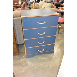 BLUE 4 DRAWER DRESSER