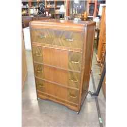 VINTAGE WATERFALL HIGHBOY DRESSER