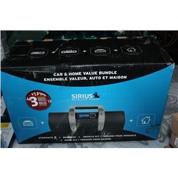 NEW OVERSTOCK SIRIUS SATELLITE RADIO STARMATE 5 BOOMBOX VEHICLE KIT AND HOME KIT BUNDLE