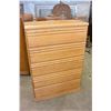 Image 1 : 5 DRAWER OAK DRESSER
