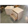 Image 2 : PAIR OF WHITE OAK 2 DRAWER NIGHTSTANDS