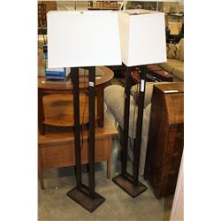 2 MATCHING DECORATIVE FLOOR LAMPS