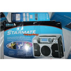 NEW OVERSTOCK STARMATE REPLAY SATELLITE RADIO BOOMBOX AND STARMATE REPLAY ALL IN ONE BOX