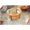 Image 1 : ROUND 2 TIER GLASS TOP ENDTABLE