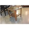 Image 1 : ROUND 2 TIER GLASSTOP ENDTABLE