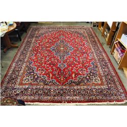 NEW 100% WOOL. HAND KNOTTED, AREA CARPET, SIZE 153 INCH BY 114.5 INCH