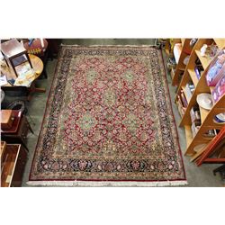 NEW 100% WOOL. HAND KNOTTED, AREA CARPET, SIZE 158 INCH BY 116 INCH