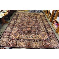 NEW 100% WOOL. HAND KNOTTED, AREA CARPET, SIZE 157 INCH BY 118 INCH