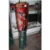 Image 2 : NEW 100% WOOL. HAND KNOTTED, TABRIZ, RED, BLACK, AREA CARPET, SIZE 119 INCH BY 52 INCH