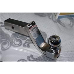 MASTERLOCK STAINLESS 4 INCH DROP 2 3/4 INCH RISE 5000LB HITCH WITH 5/16 INCH BALL