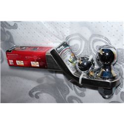 MASTERLOCK STAINLESS 2 INCH DROP 3/4 INCH RISE 6000LB HITCH WITH INTER CHANGEABLE 2 INCH BALL AND 1 