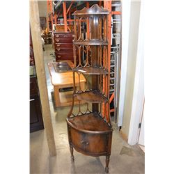 ANTIQUE CORNER KNICK KNACK SHELF