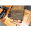 Image 2 : VINTAGE WOODEN BOX AND COPPER SERVING PIECES