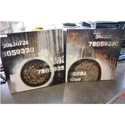 TWO INDUSTRIAL CANVAS PICTURES